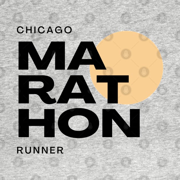 Chicago Marathon Runner - Chicago Marathon by ThreadsVerse